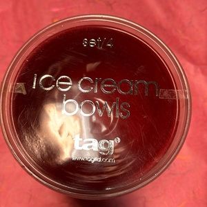 TAG ice cream bowls- 2 complete sets, ceramic